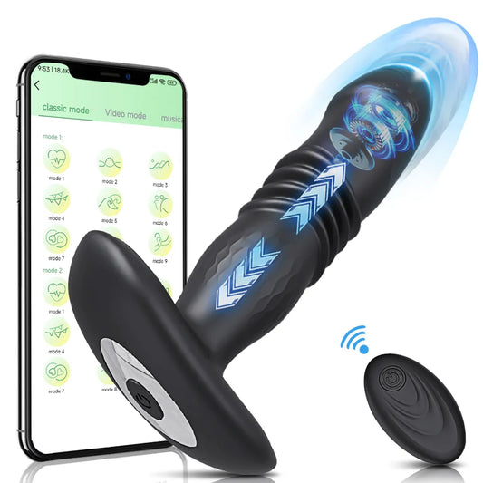 Stretch & Play : Dildo télescopique télécommandé