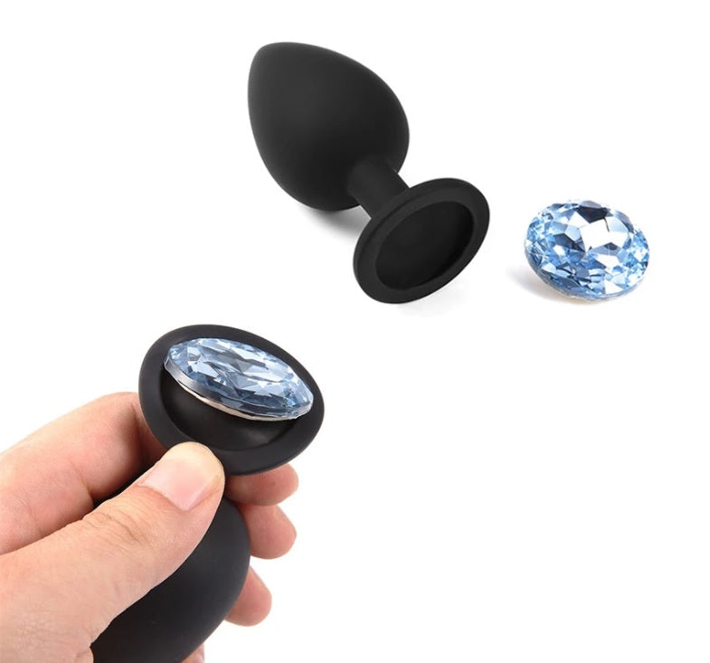 I want Diamond  : Plug anal en silicone 3 tailles disponibles